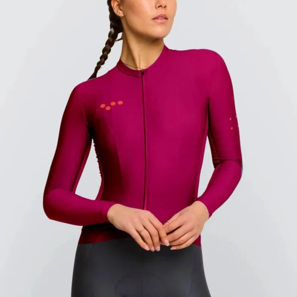 Spring Autumn Women Long Sleeve Cycling Jersey The Pedla Team Race Good elastic polyester Bicycle Tops Wear Maillot Ciclismo - Image 3